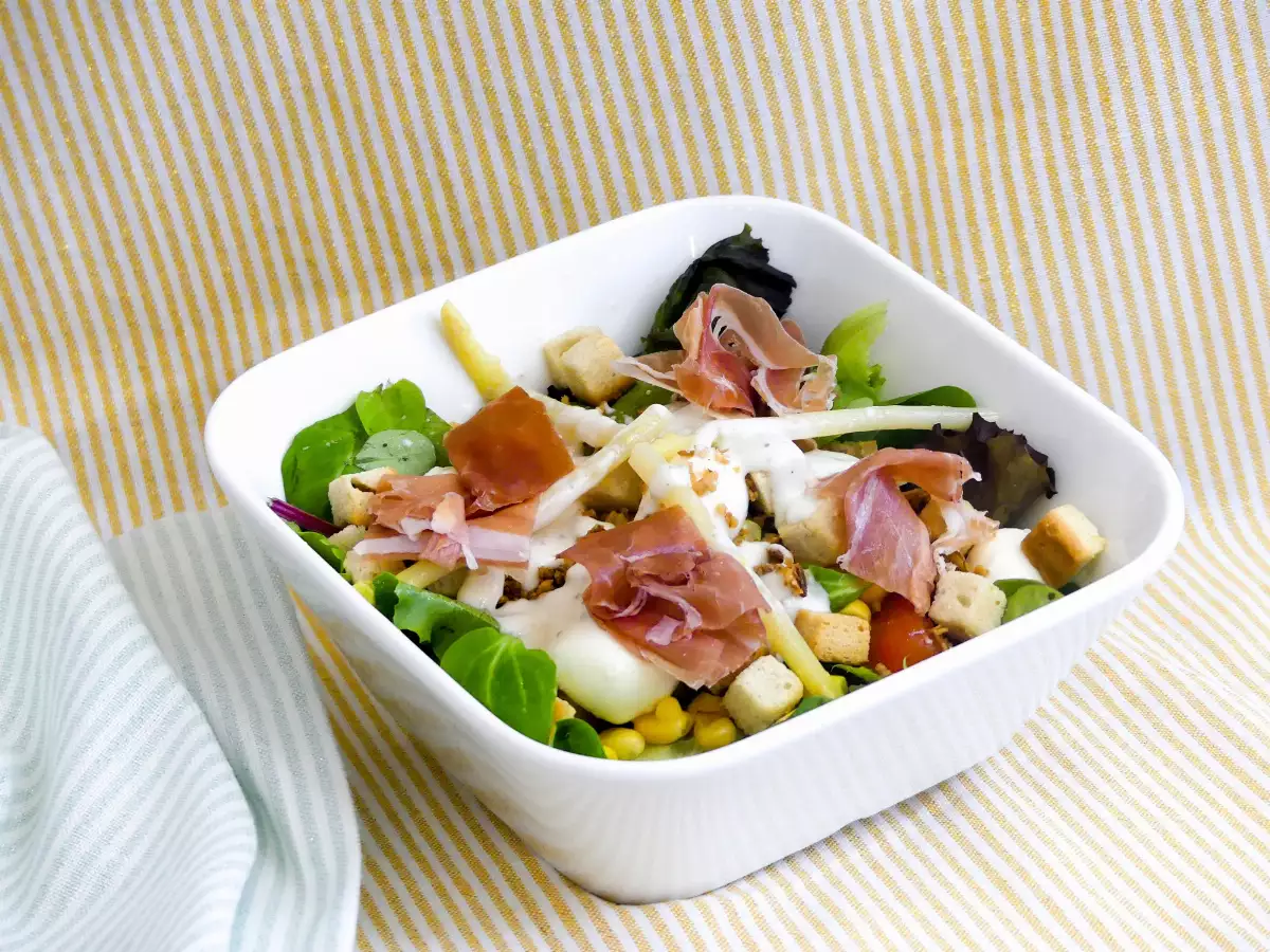 Salade au jambon de pays